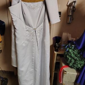 Elegant White Embroidered Dress